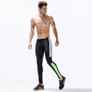 Lycra Negro con Blanco y Verde TAUWELL 70611B