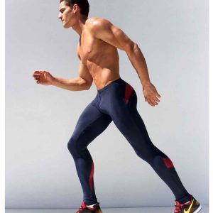 Lycra Azul Marino con Rojo TAUWELL 60614B