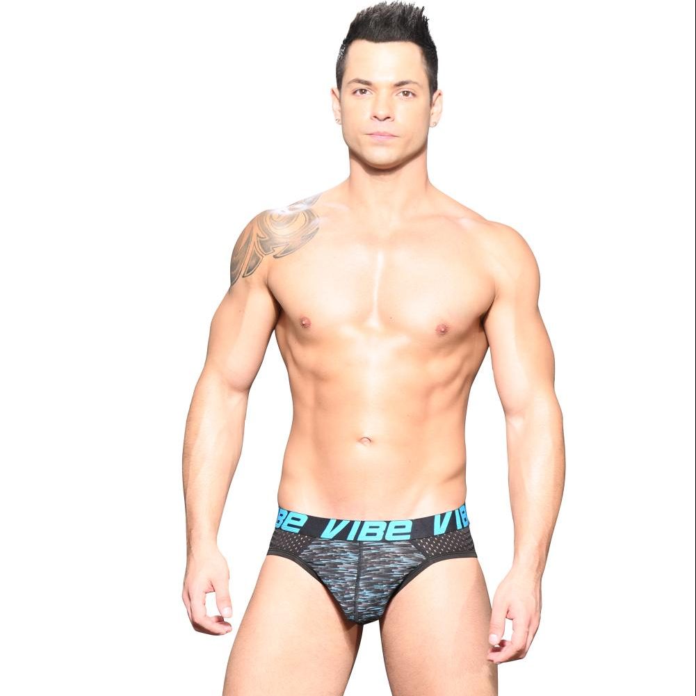 Brief Black Andrew Christian Vibe Pro Mesh 91358