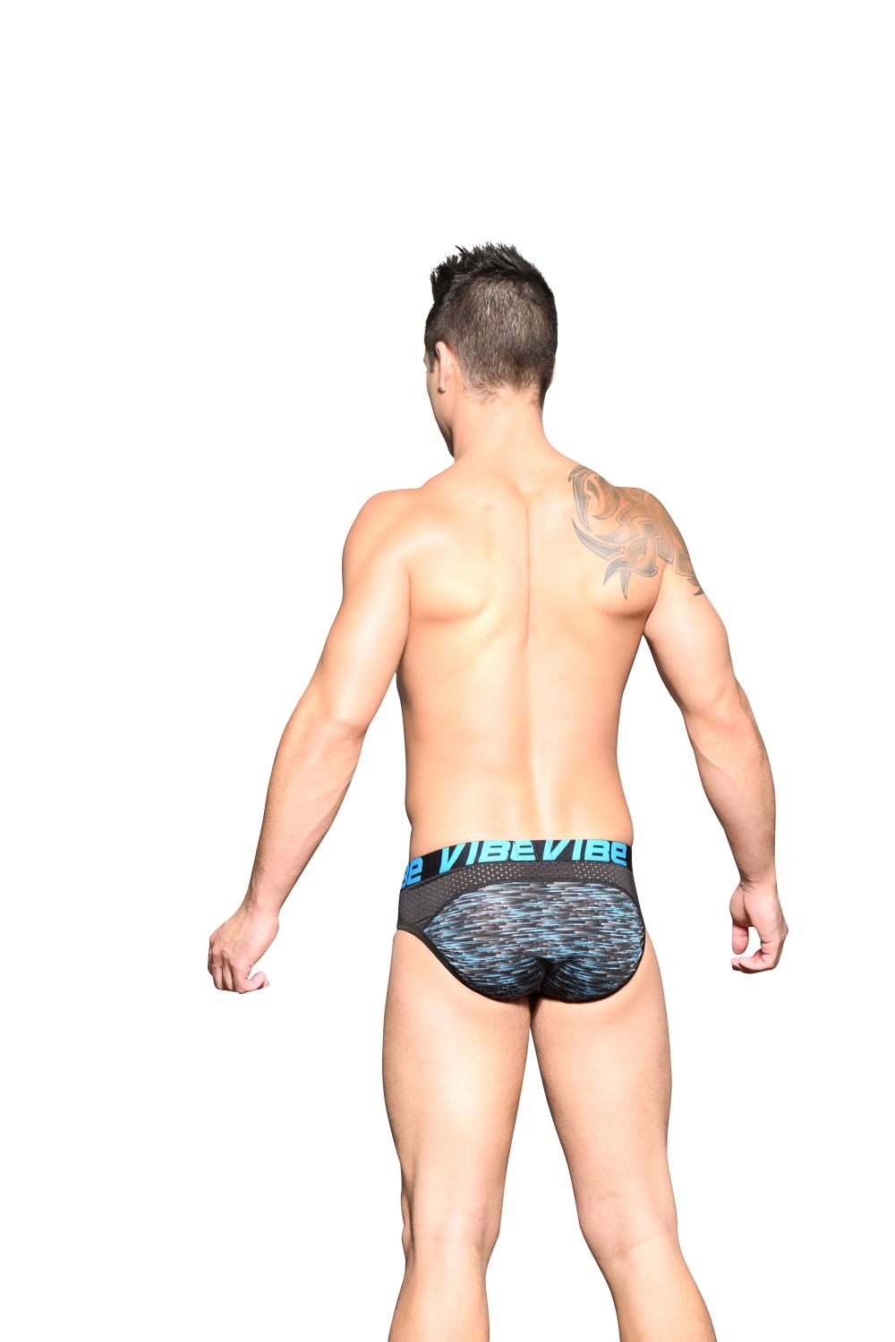 Brief Black Andrew Christian Vibe Pro Mesh 91358 - Image 3