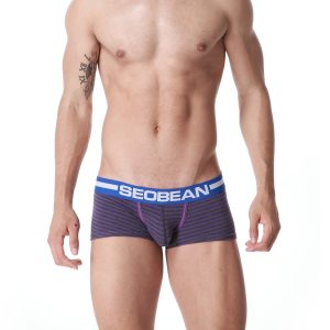 Boxer corto Seobean 60202 rayas morado