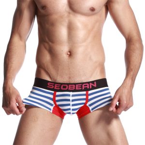 Boxer corto Seobean 30204 rayas azules