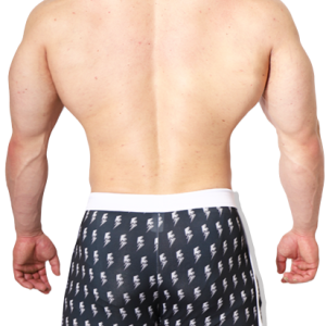Shorts JJ MALIBU Black With Lighting Bolts