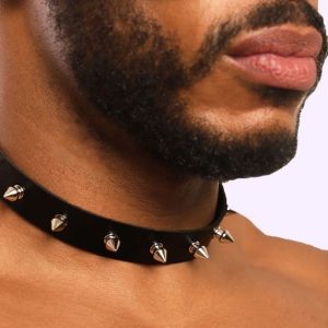 Gargantilla de Cuerina Negro JJ MALIBU