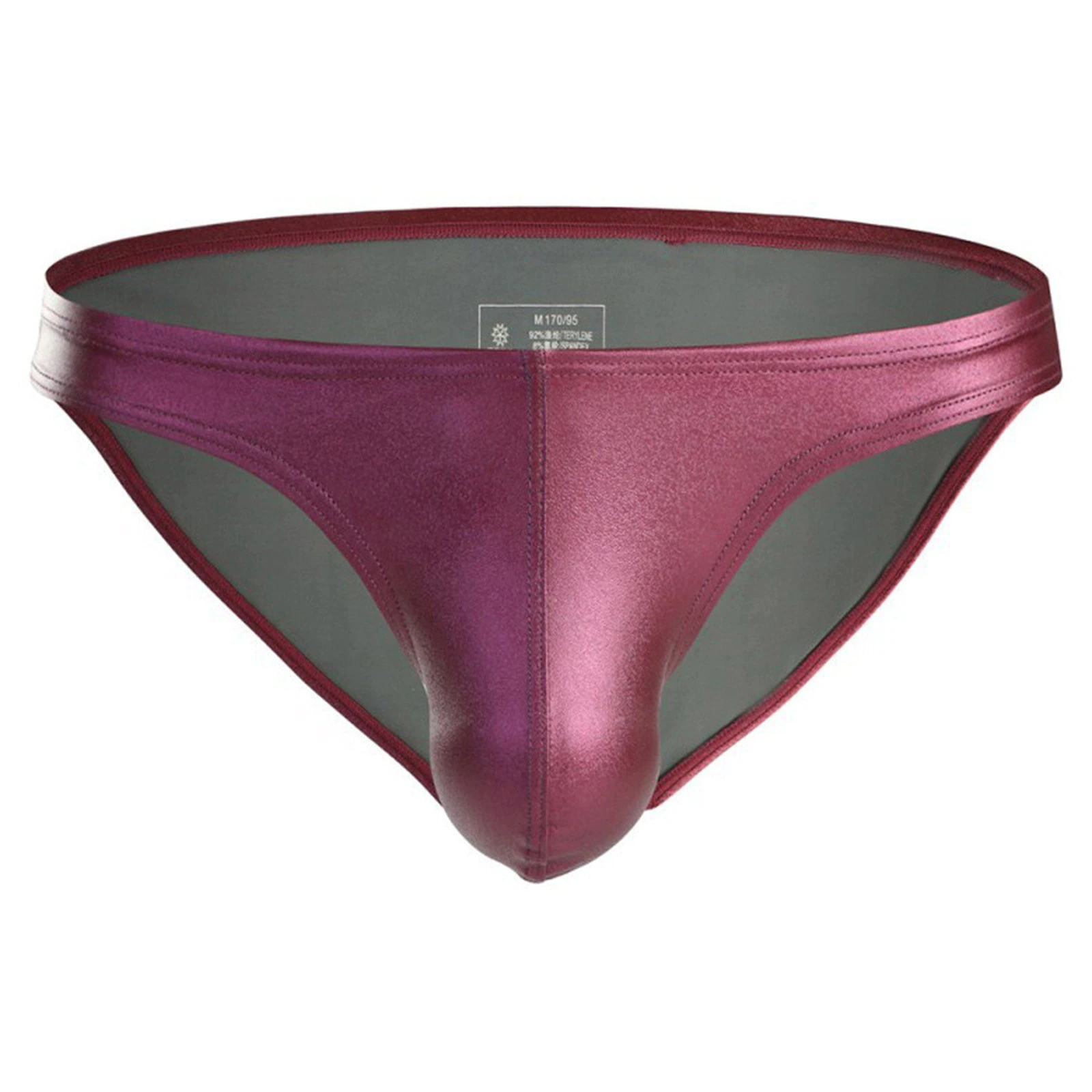 Brief de Cuerina BRAVE PERSON Rojo Vino - Image 2