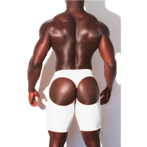 J.J Malibu - Boxer  Moldeador  Blanco  Shapewear  with  Rear Cutouts
