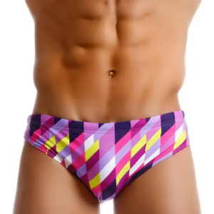 Traje de Baño tipo brief TADDLEE Rombos Fucsia