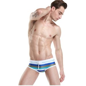 Traje de Baño tipo brief SEOBEAN Rayas Azules