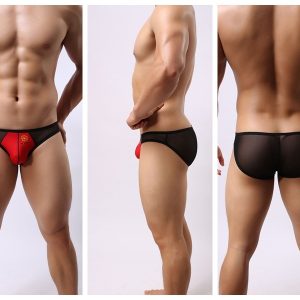 Brief Malla Transparente BRAVE PERSON Rojo