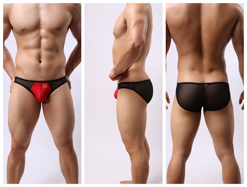 Brief Malla Transparente BRAVE PERSON Rojo - Image 2