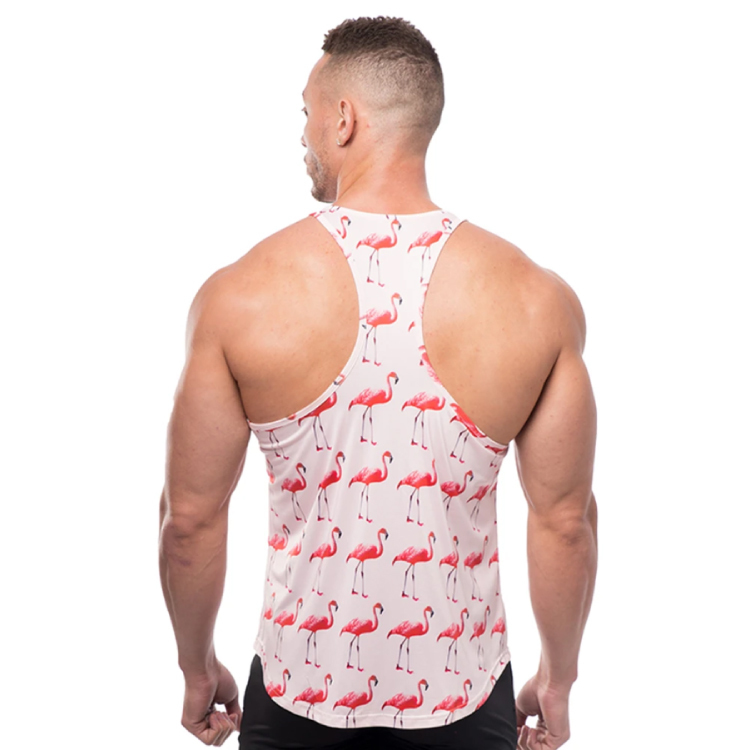 Camiseta BVD Grafic Stringer JED NORTH Flamingo - Image 3