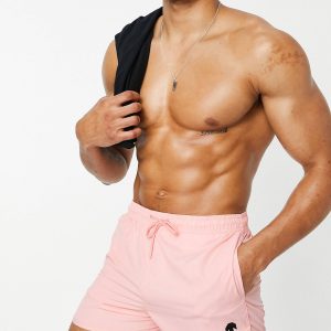 Shorts de Playa BERSHKA Pink