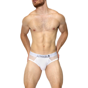 Brief Mesh Contigo Esta Noche JJ MALIBU Blanco