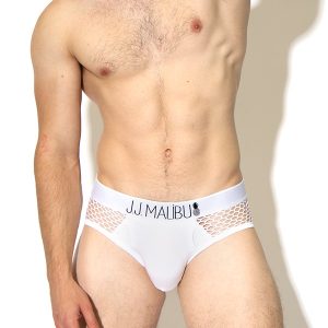 Brief Mesh Contigo Esta Noche JJ MALIBU Blanco
