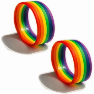 Pulsera de Silicona Rainbow CANDYFANCY Unisex