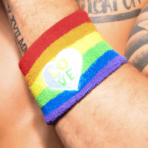 Muñequera Deportiva Rainbow Pride Love ANDREW CHRISTIAN