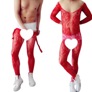 Panty para hombres (Cuerpo Entero) PM-35 Rojo