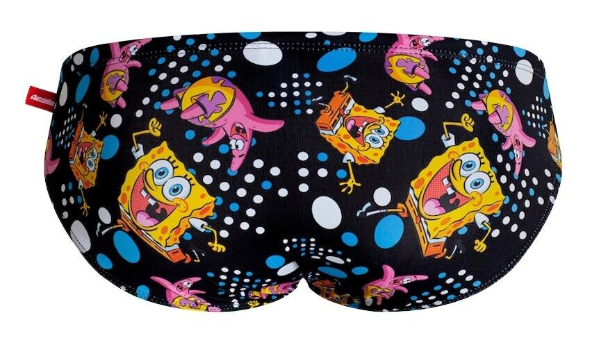 Traje de Baño tipo brief AUSSIEBUM Sponge Bob Negro - Image 3