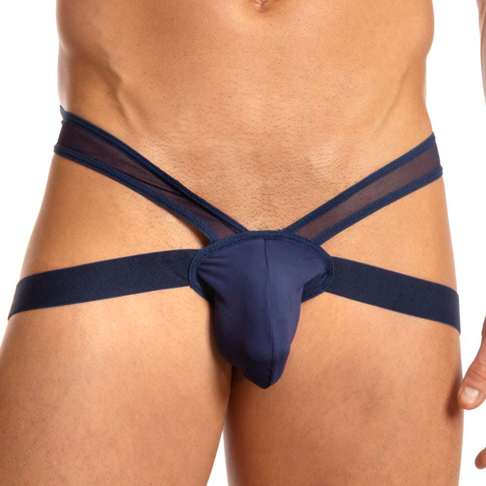 Hilo/Thong Suspensorio Black Widow DADDY Navy DDK030 - Image 2