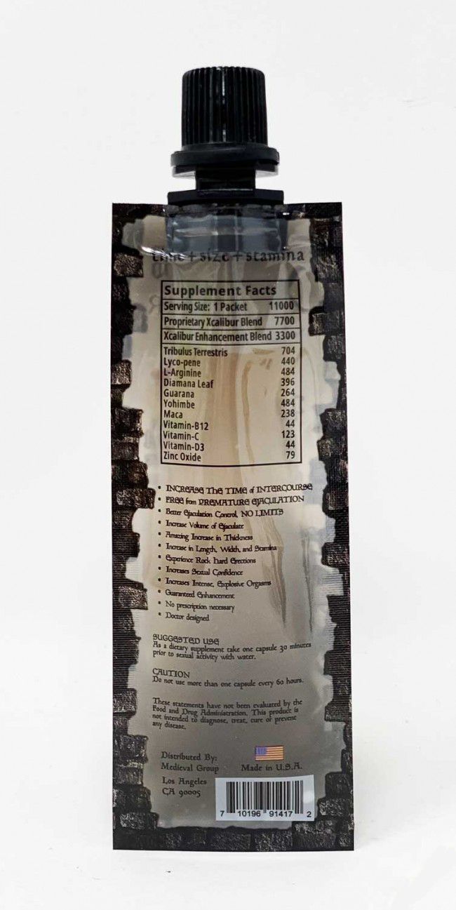 Retardante Y Vigorizante X CALIBUR HONEY Platinum 110000 (Sachet) - Image 2