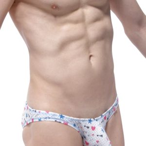 Brief/Tanga Abultadora Dome Bulge Cupidon Malla Puntos PETIT Q Blanco PQ200111