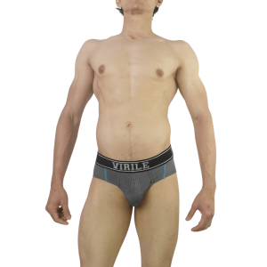 Brief Dual Mesh VIRILE Gris VLH003