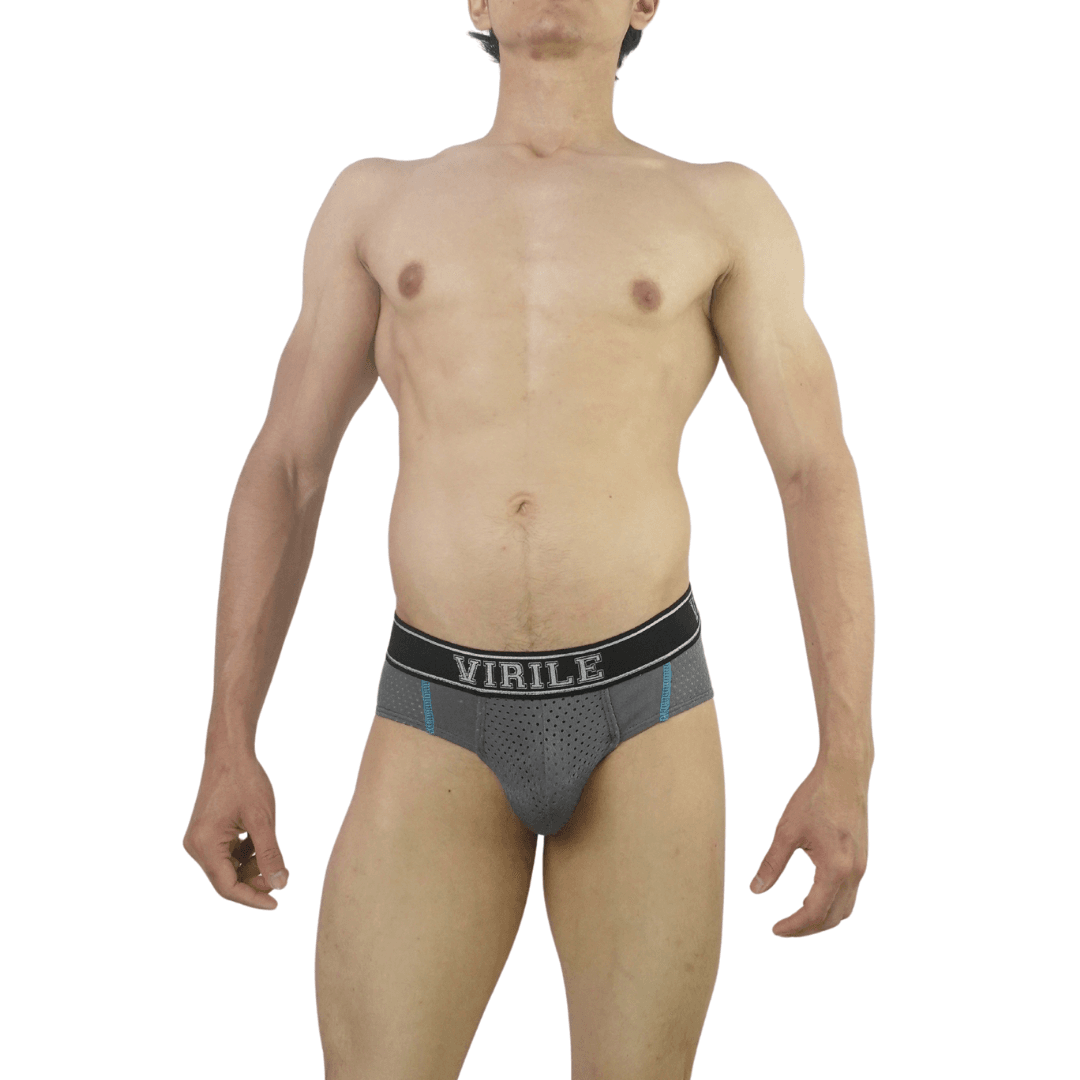 Brief Dual Mesh VIRILE Gris VLH003