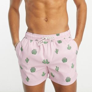 Shorts Playeros NEW LOOK Cactus Rosa