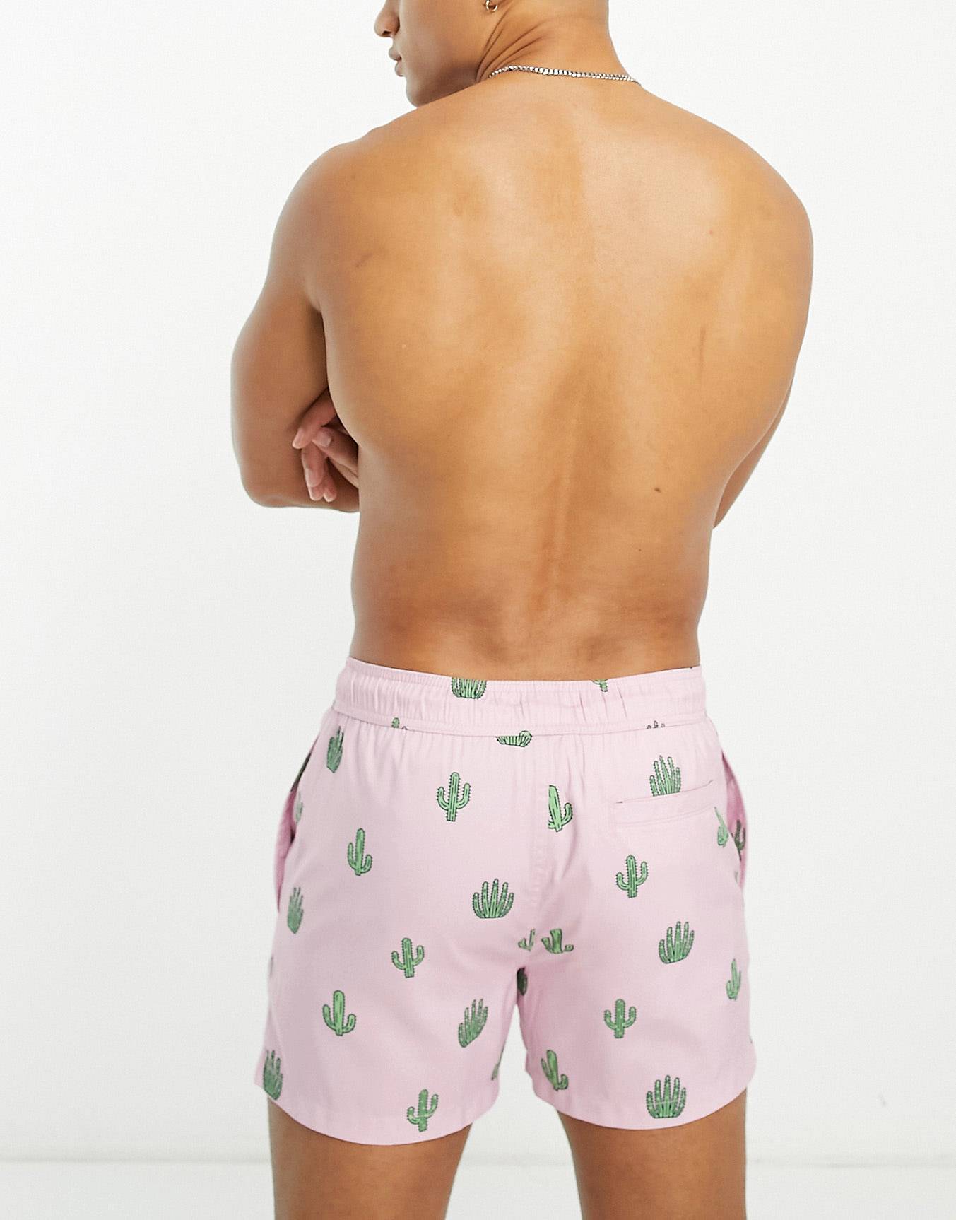 Shorts Playeros NEW LOOK Cactus Rosa - Image 3
