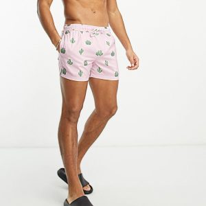 Shorts Playeros NEW LOOK Cactus Rosa