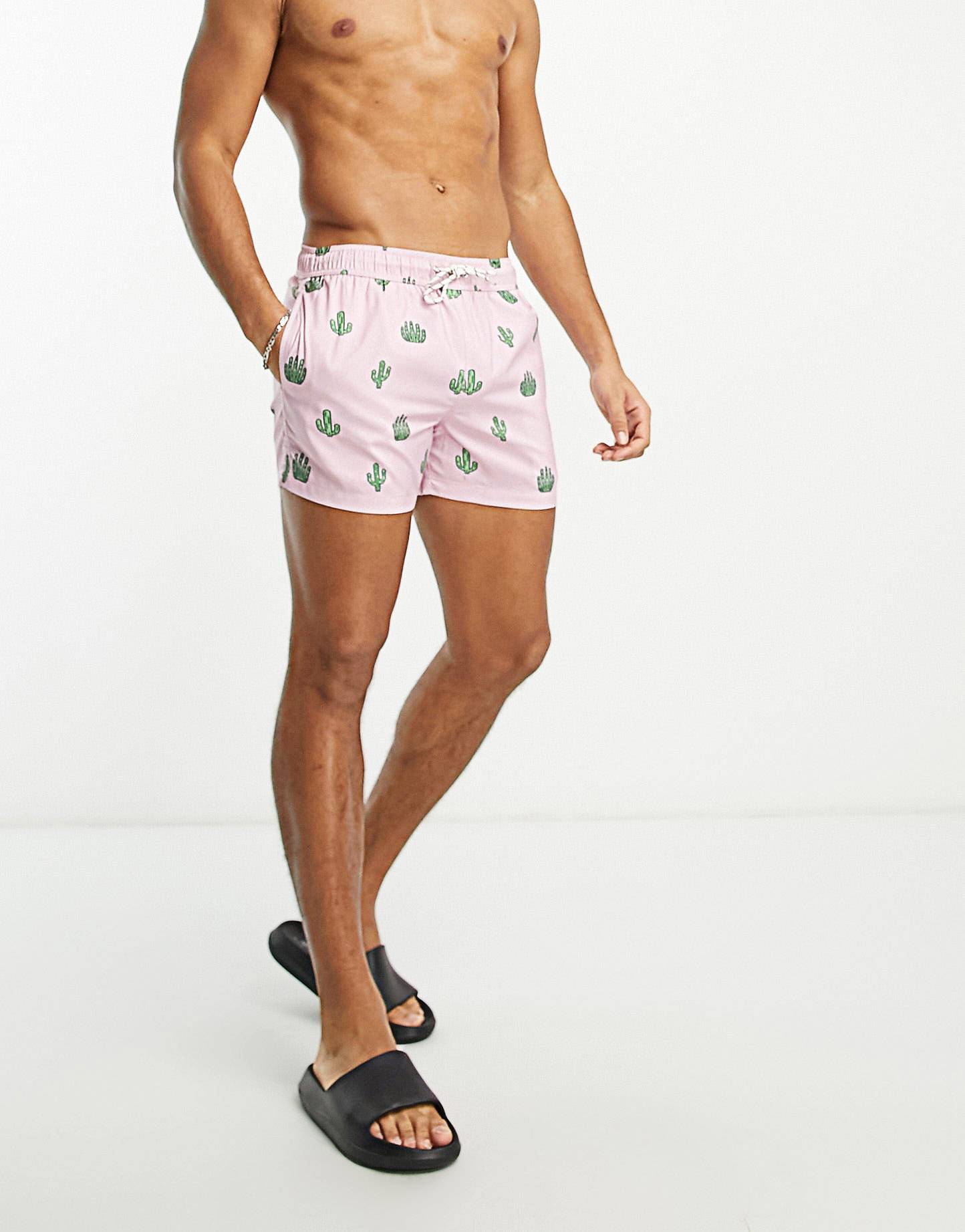 Shorts Playeros NEW LOOK Cactus Rosa - Image 2