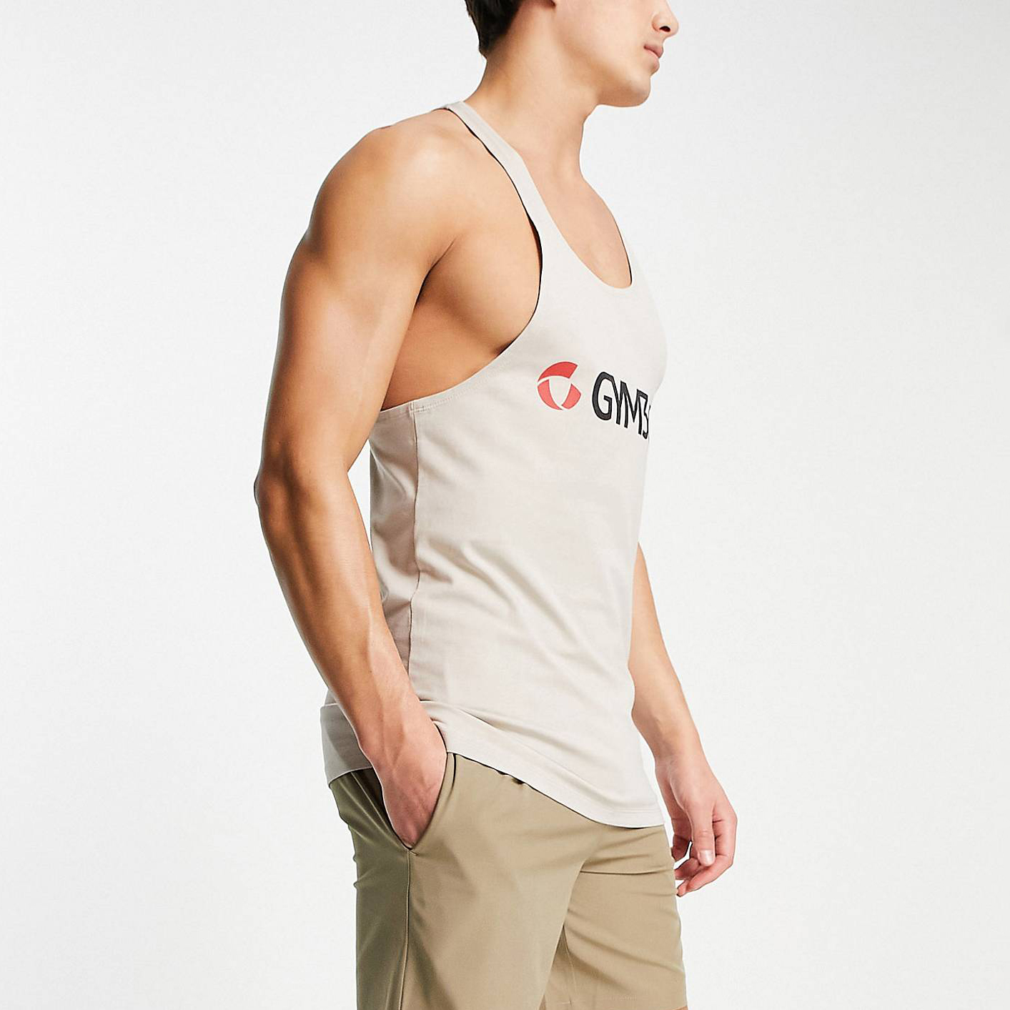 Camiseta BVD Racerback Pro GYM365 Beige