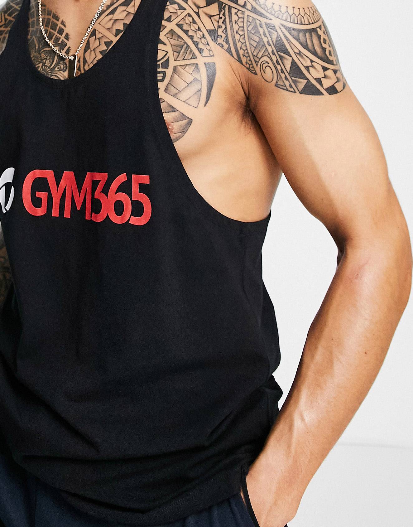 Camiseta BVD Racerback Pro GYM365 Negro - Image 3