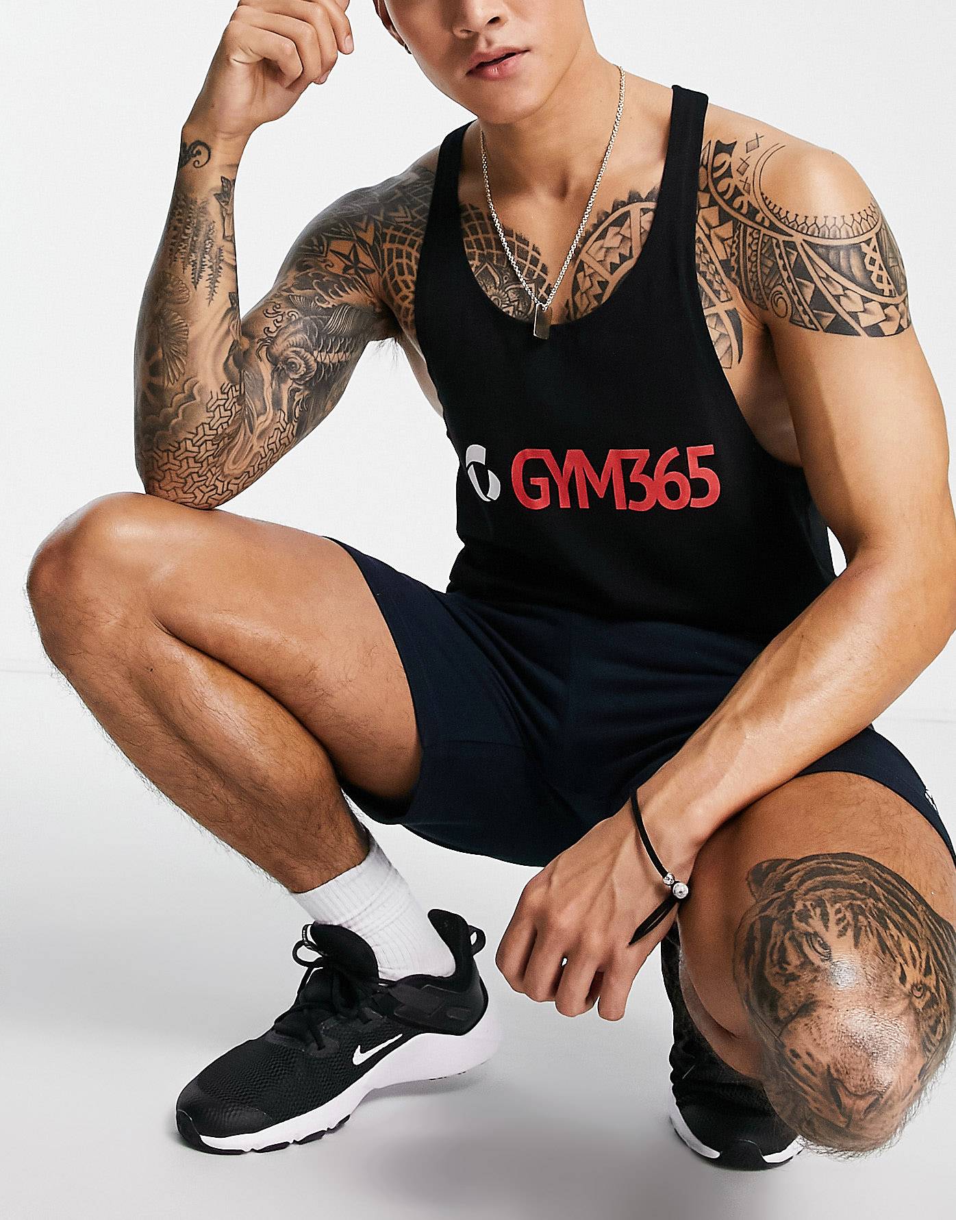 Camiseta BVD Racerback Pro GYM365 Negro - Image 2