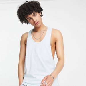 Camiseta BVD ASOS Vest with Extreme (Racerback) Azul Pastel