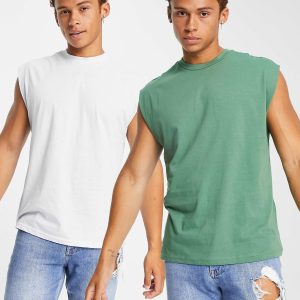 Camisetas BVD Oversized ANOTHER INFLUENCE (Verde - Gris Claro)