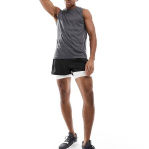 Camiseta BVD ASOS 4505 Icon Training Sleeveless Gris