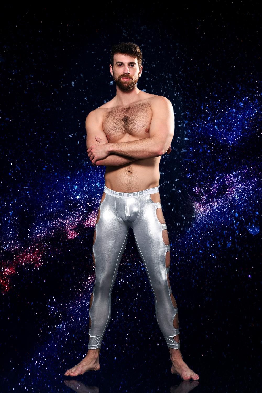 Lycra Metallic Capsule Space ANDREW CHRISTIAN Silver 93054 - Image 6