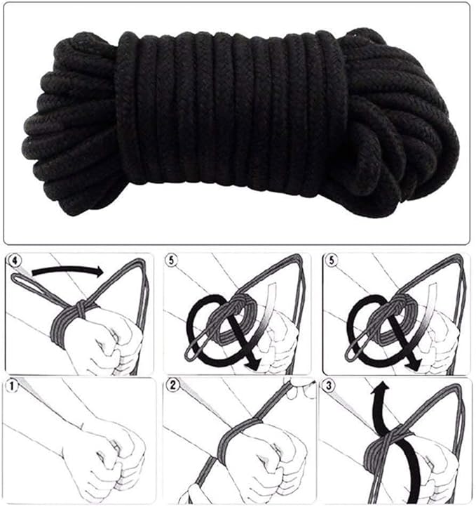 Cuerda BDSM Modelo L13B Negra (10 m) - Image 3