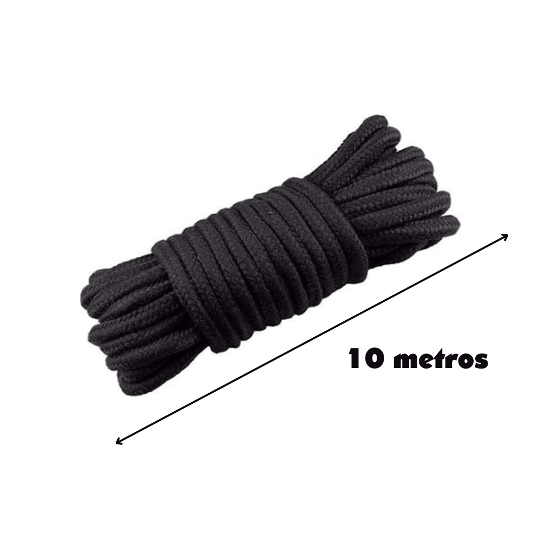 Cuerda BDSM Modelo L13B Negra (10 m)