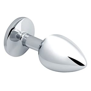 Plug Anal Metálico Gema Rosa (pequeño)