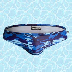 Traje de Baño tipo brief Camo AUSSIEBUM Navy