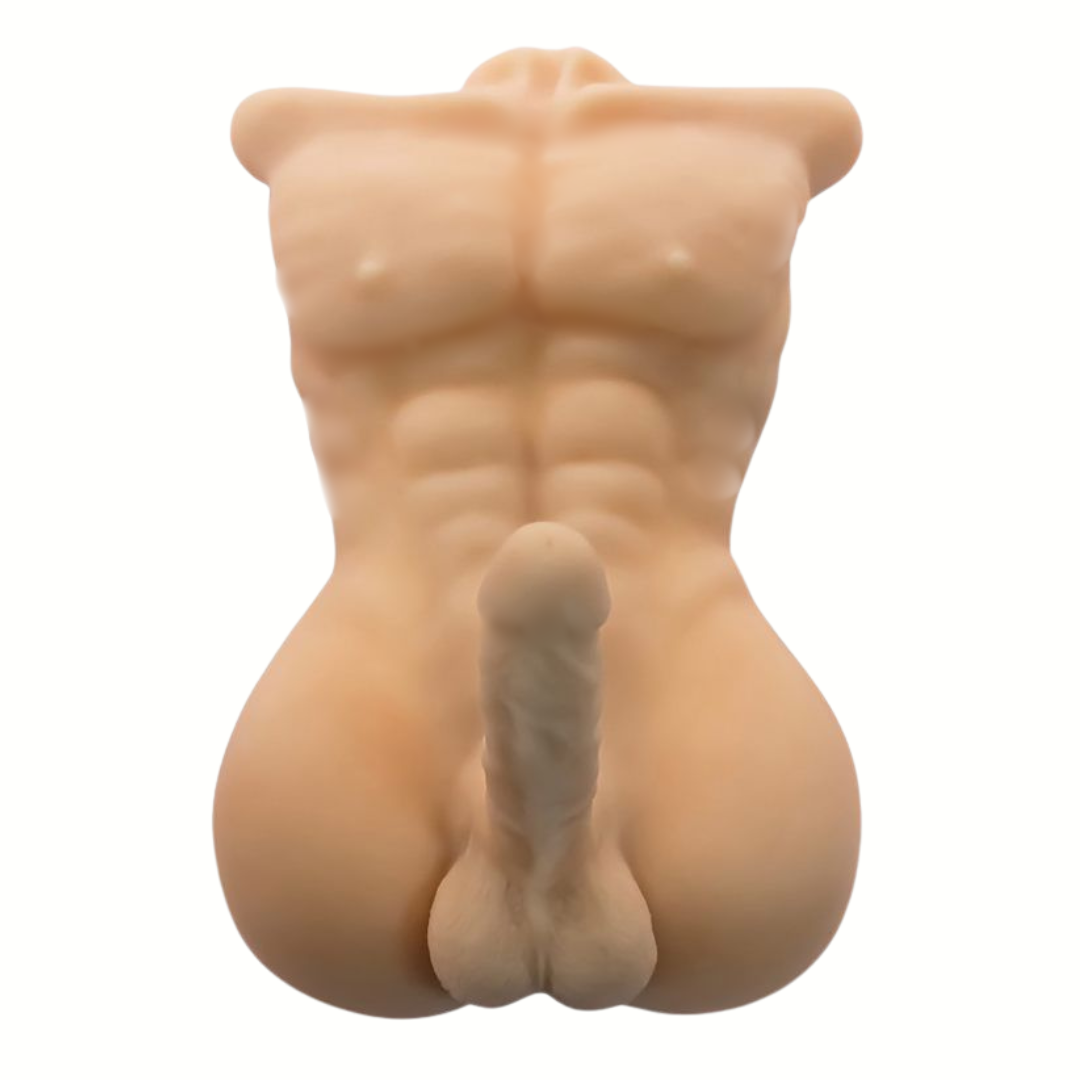 Torso Completo Realista EROHOT (Masturbador & Pene Rotativo 22cm.)