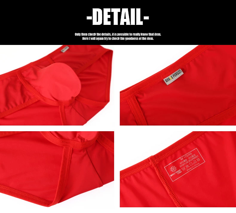 BOXER CORTO BRAVE PERSON MODELO B1207 MEGA BULGE ROJO - Image 3
