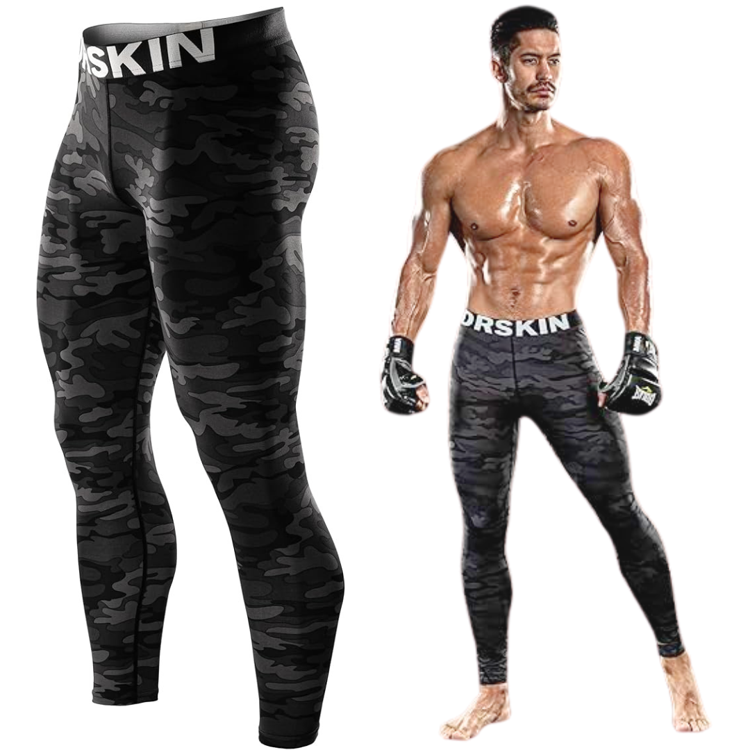 Lycra de Compresión DR SKIN Camuflado Gris