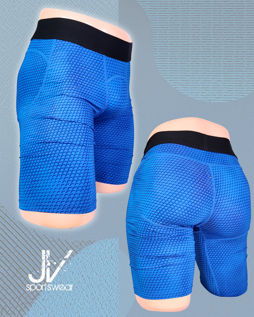 Lycra Corta de Compresión JARED'S FASHION Azul - Image 2