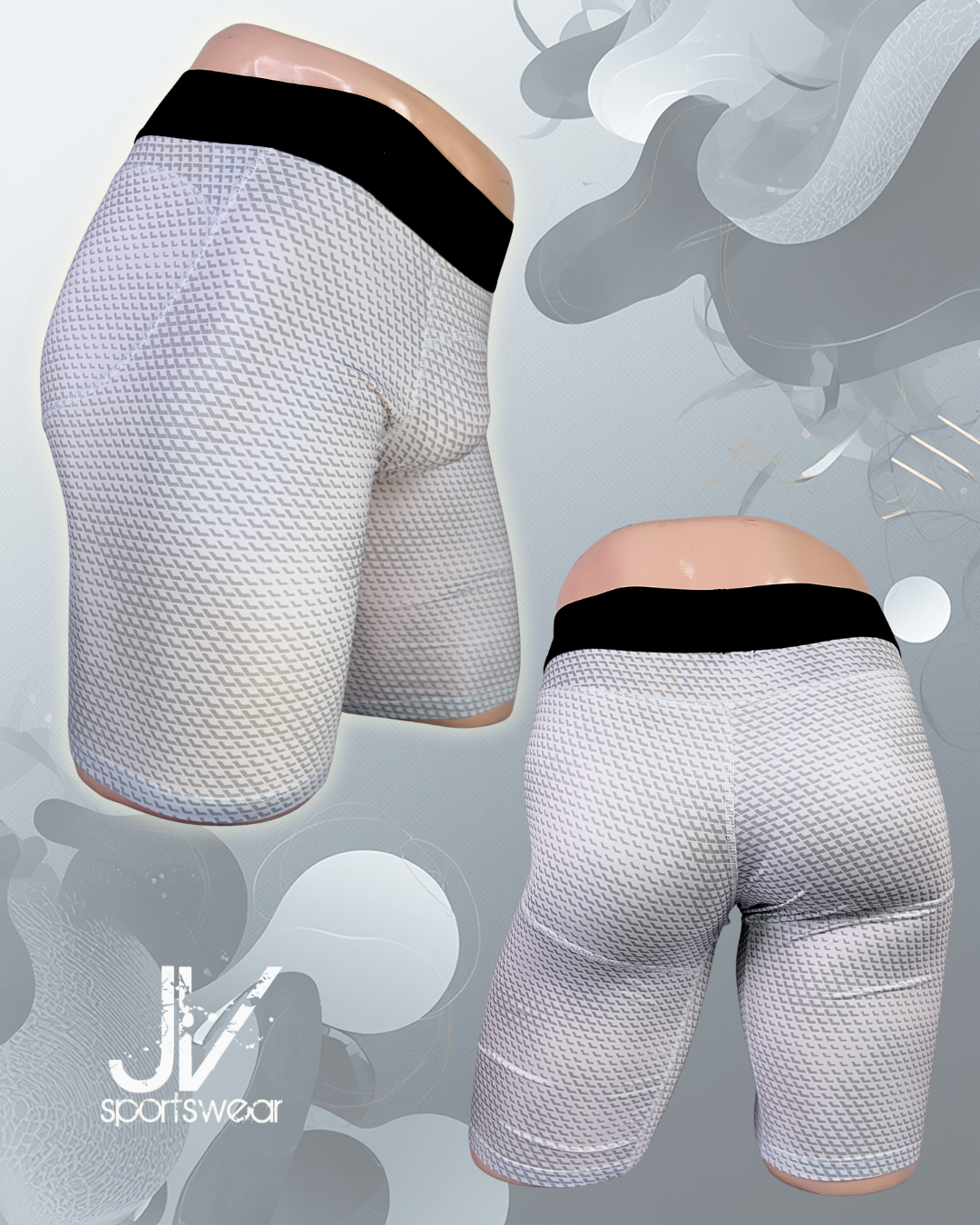 Lycra Corta de Compresión JARED'S FASHION Blanco - Image 2