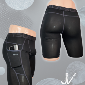 Lycra Corta de Compresión TSLA Negro 200625