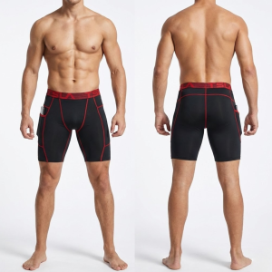 Lycra Corta de Compresión TSLA Rojo 200625