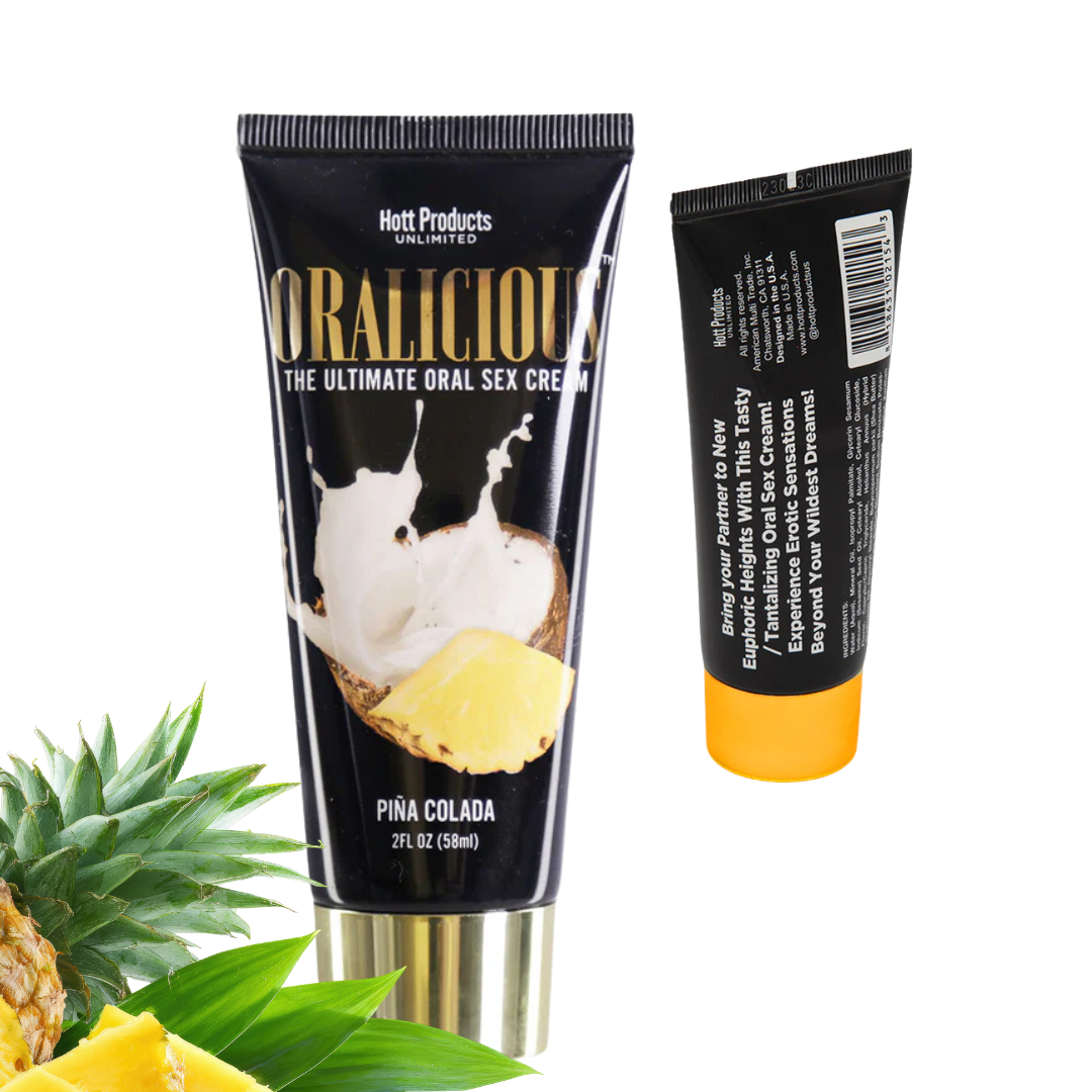Crema de Masaje y Sexo Oral ORALICIOUS Piña Colada (58 ml / 2 oz)
